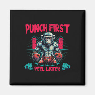 Bokser Going Ape Punch Eerste Boksen Aap Magneet