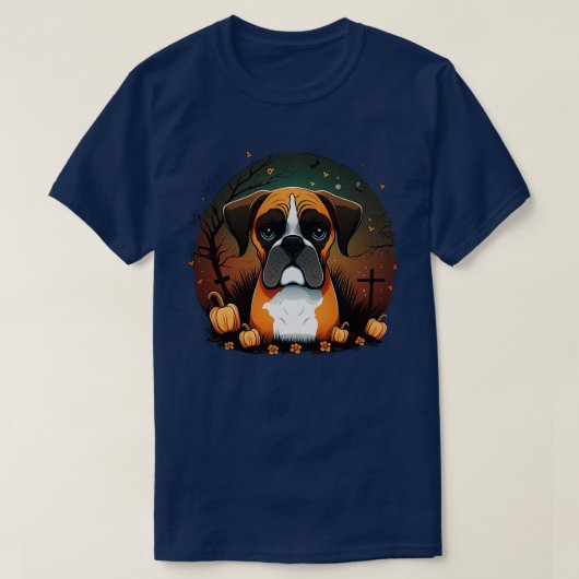 Bokser halloween 3 t-shirt (Design voorkant)