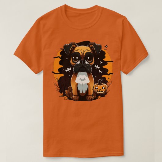 Bokser halloween 4 t-shirt (Design voorkant)