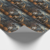 Bokser Halloween Nacht Doggy Delight Cadeaupapier (Hoek)