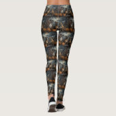 Bokser Halloween Nacht Doggy Delight Leggings (Achterkant)