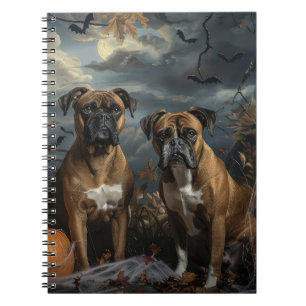 Bokser Halloween Nacht Doggy Delight Notitieboek