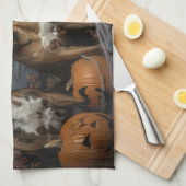 Bokser Halloween Nacht Doggy Delight Theedoek (Quarter Fold)