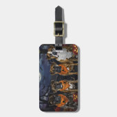 Bokser Halloween Spooky Bagagelabel (Voorkant verticaal)