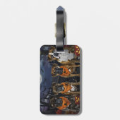 Bokser Halloween Spooky Bagagelabel (Achterkant verticaal)