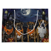 Bokser Halloween Spooky Groot Cadeauzakje (Voorkant)