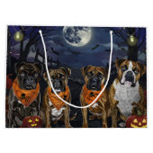 Bokser Halloween Spooky Groot Cadeauzakje (Achterkant)