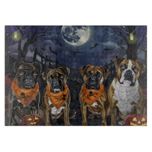 Bokser Halloween Spooky Snijplank