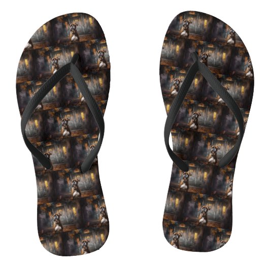 Bokser Halloween Verschrikkelijk Teenslippers (Voetbed)