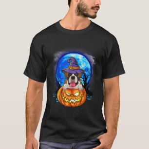 Bokser Heks Pet Pompoen Scary Halloween Hondenlief T-shirt