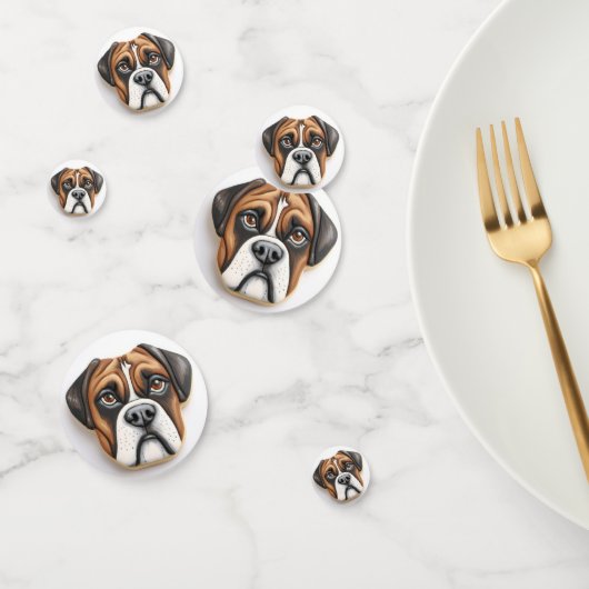 Bokser Hond 3D Geïnspireerd Confetti (Groep)