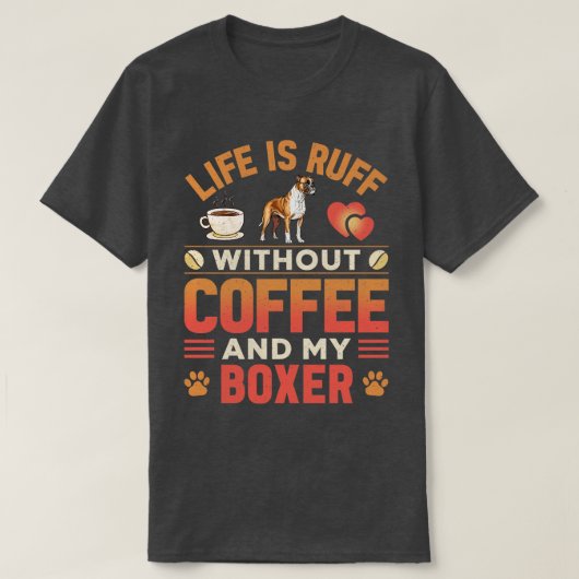 Bokser Hond 6 T-shirt (Design voorkant)