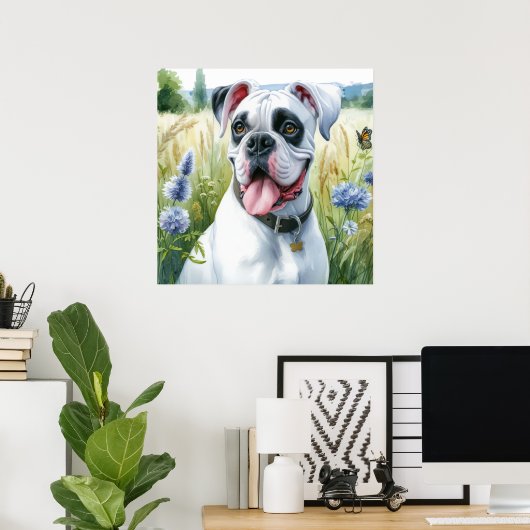 Bokser Hond Beauty Poster (Thuiskantoor)