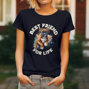Bokser hond beste vriend voor het leven t-shirt