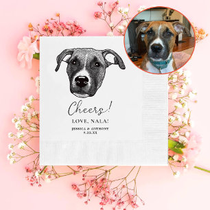 Bokser Hond Gepersonaliseerd Cheers Servetten