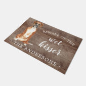 Bokser Hond Gepersonaliseerde Deurmat (Schuin)