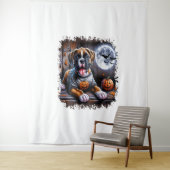 Bokser Hond Halloween Wandkleed (In situ)