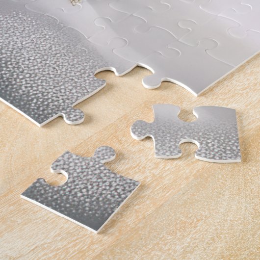 Bokser Hond in Sneeuw Kerstmis Legpuzzel (Zijkant)