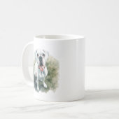 Bokser Hond in Waterverf Koffiemok (Voorkant links)