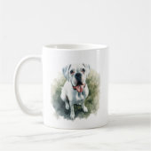 Bokser Hond in Waterverf Koffiemok (Links)
