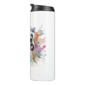 🐾Bokser Hond Joy 🐾Ink-spattered Whimsical Boxer Thermosbeker (Geroteerd rechts)