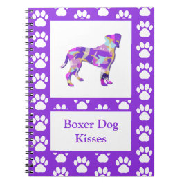 Bokser Hond Kisses Silhouet Leuke PPY&B Notitieboek