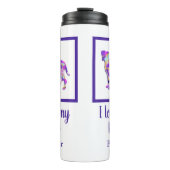 Bokser Hond Leuk Silhouet PPY&B Thermosbeker (Voorkant)