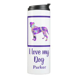 Bokser Hond Leuk Silhouet PPY&B Thermosbeker