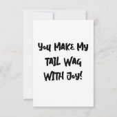 Bokser Hond met Hartballonnen Bedankkaart (Achterkant)