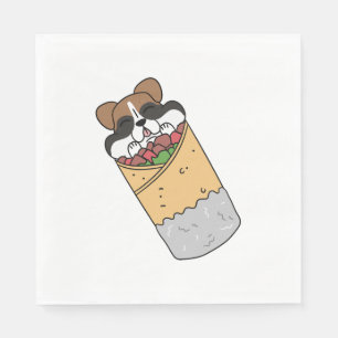 Bokser Hond Mexicaanse Burrito Servet