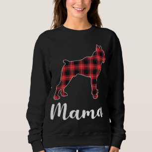 Bokser Hond Puppy Rood plaid grappig Kerstmis Trui
