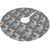 Bokser Hond Rijden Motorfiets Kerstmis Kerstboom Rok (Gekanteld)