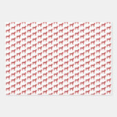 Bokser Hond Silhouet Rood Merry Woofmas Inpakpapier Vel (Voorkant 3)