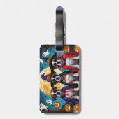 Bokser Honden Pompoen Halloween Grappig Bagagelabel (Achterkant verticaal)