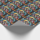 Bokser Honden Pompoen Halloween Grappig Cadeaupapier (Hoek)