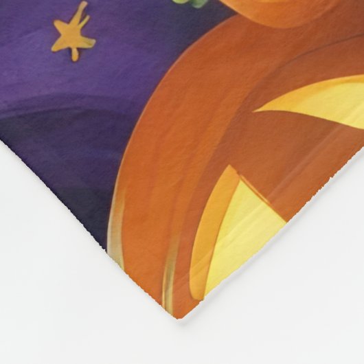 Bokser Honden Pompoen Halloween Grappig Fleece Deken (Hoek)