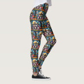 Bokser Honden Pompoen Halloween Grappig Leggings (Rechts)