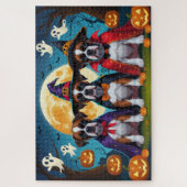Bokser Honden Pompoen Halloween Grappig Legpuzzel (Verticaal)