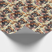 bokser hondenillustratie cadeaupapier (Hoek)