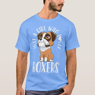 Bokser Hondenliefhebber Kawaii T-shirt