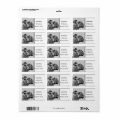 Bokser hondenprofiel etiket (Full Sheet)