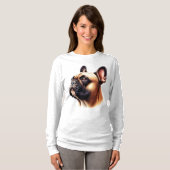 Bokser hondenprofiel t-shirt (Voorkant volledig)