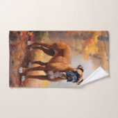 Bokser in Herfstbladeren Herfst Inspire Bad Handdoek (Handdoek)