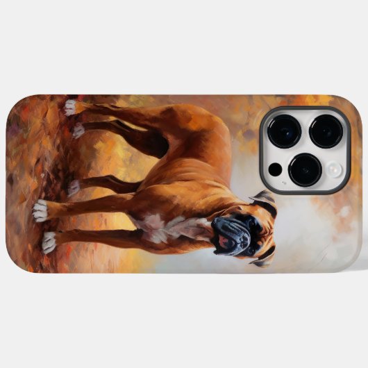 Bokser in Herfstbladeren Herfst Inspire Case-Mate iPhone Case (Achterkant (horizontaal))