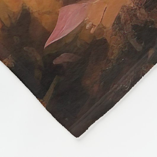 Bokser in Herfstbladeren Herfst Inspire Fleece Deken (Hoek)