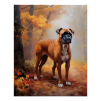 Bokser in Herfstbladeren Herfst Inspire