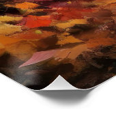 Bokser in Herfstbladeren Herfst Inspire Perfect Poster (Hoek)