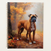Bokser in Herfstbladeren Herfst Inspire Planner (Voorkant)