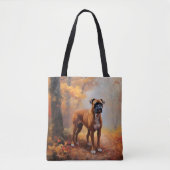 Bokser in Herfstbladeren Herfst Inspire Tote Bag (Voorkant)