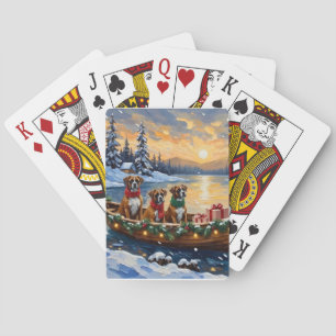 Bokser Kerstbootfeestdagen Pokerkaarten